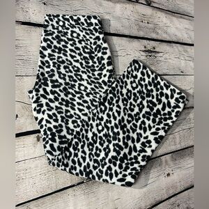 Old Navy Black and White Animal Print Pajama Pants